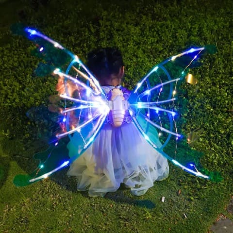 Alas de Hadas Con Movimiento y Luces - Fairy Wings Princess