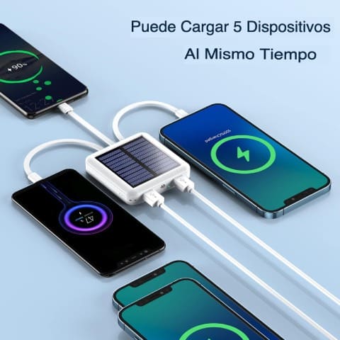 Cargador solar de celular multi-dispositivo